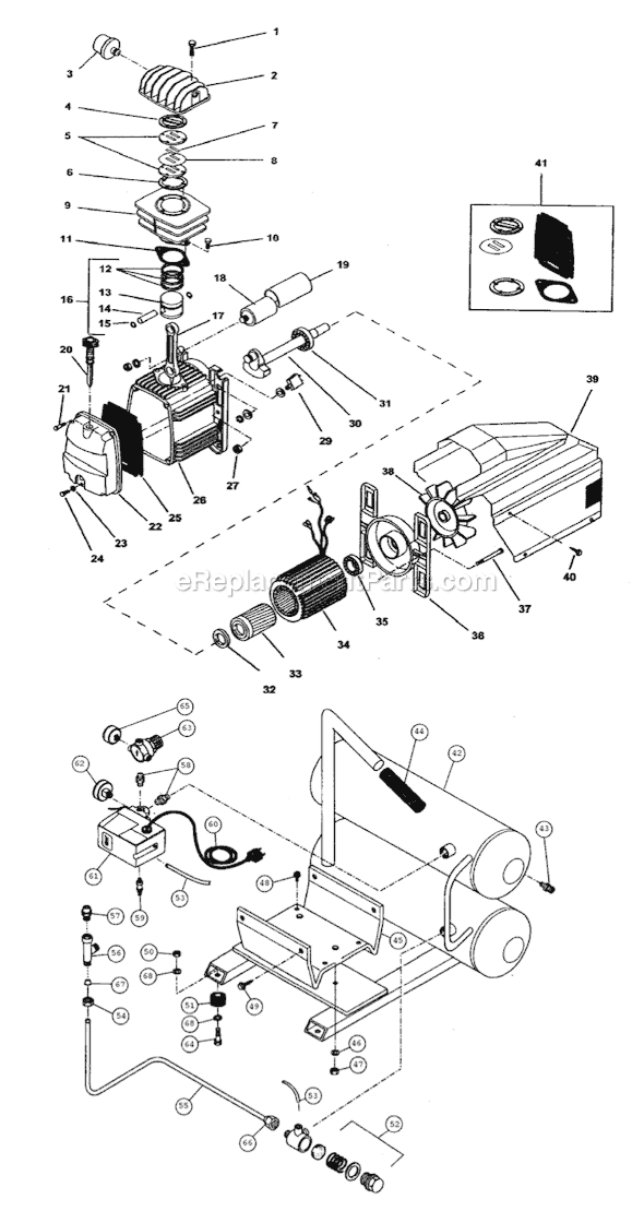 Grip-Rite GR254CTS Twin Stack Compressor Page A Diagram